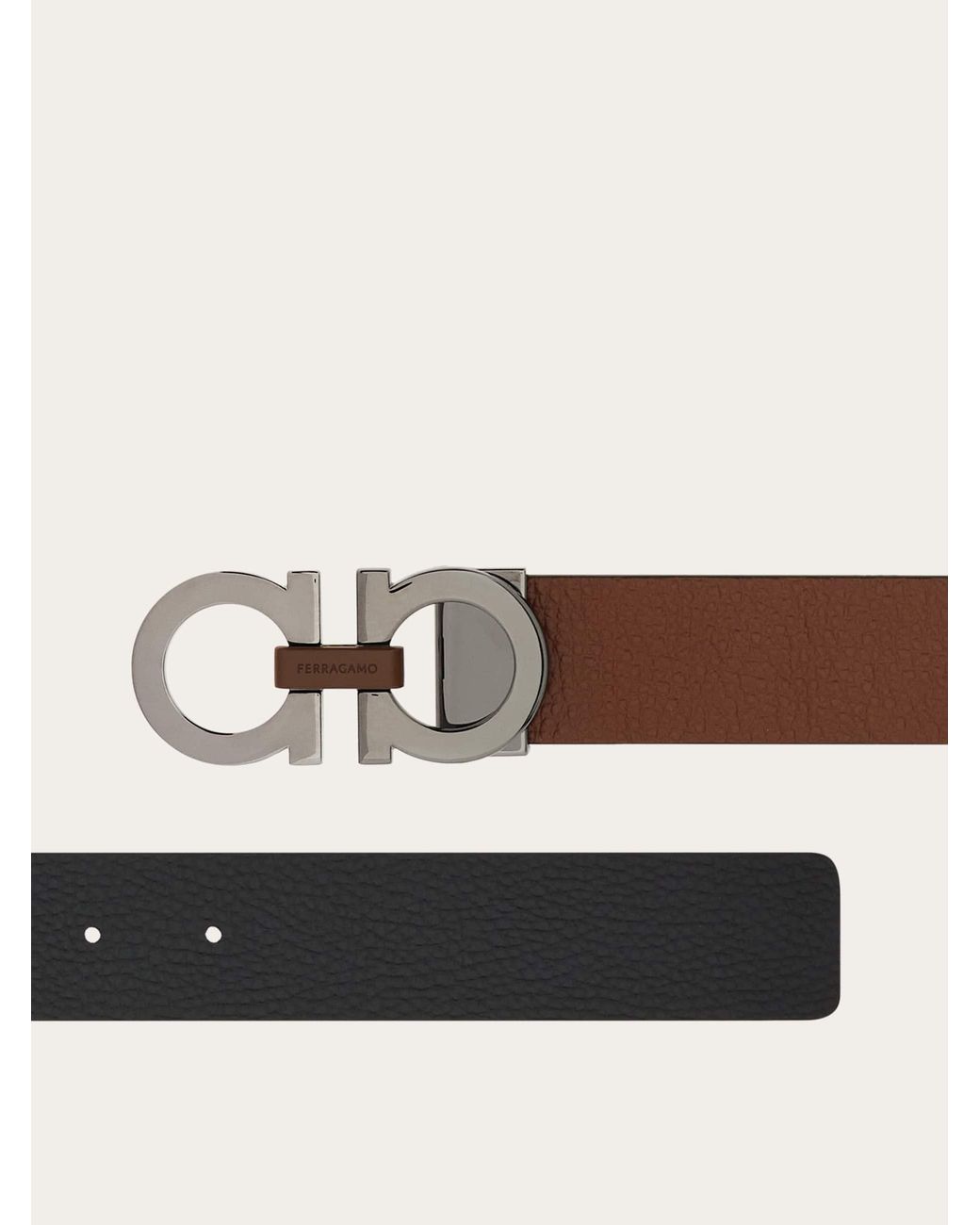 Ferragamo Multicolor Gancini Reversible And Adjustable Belt for men