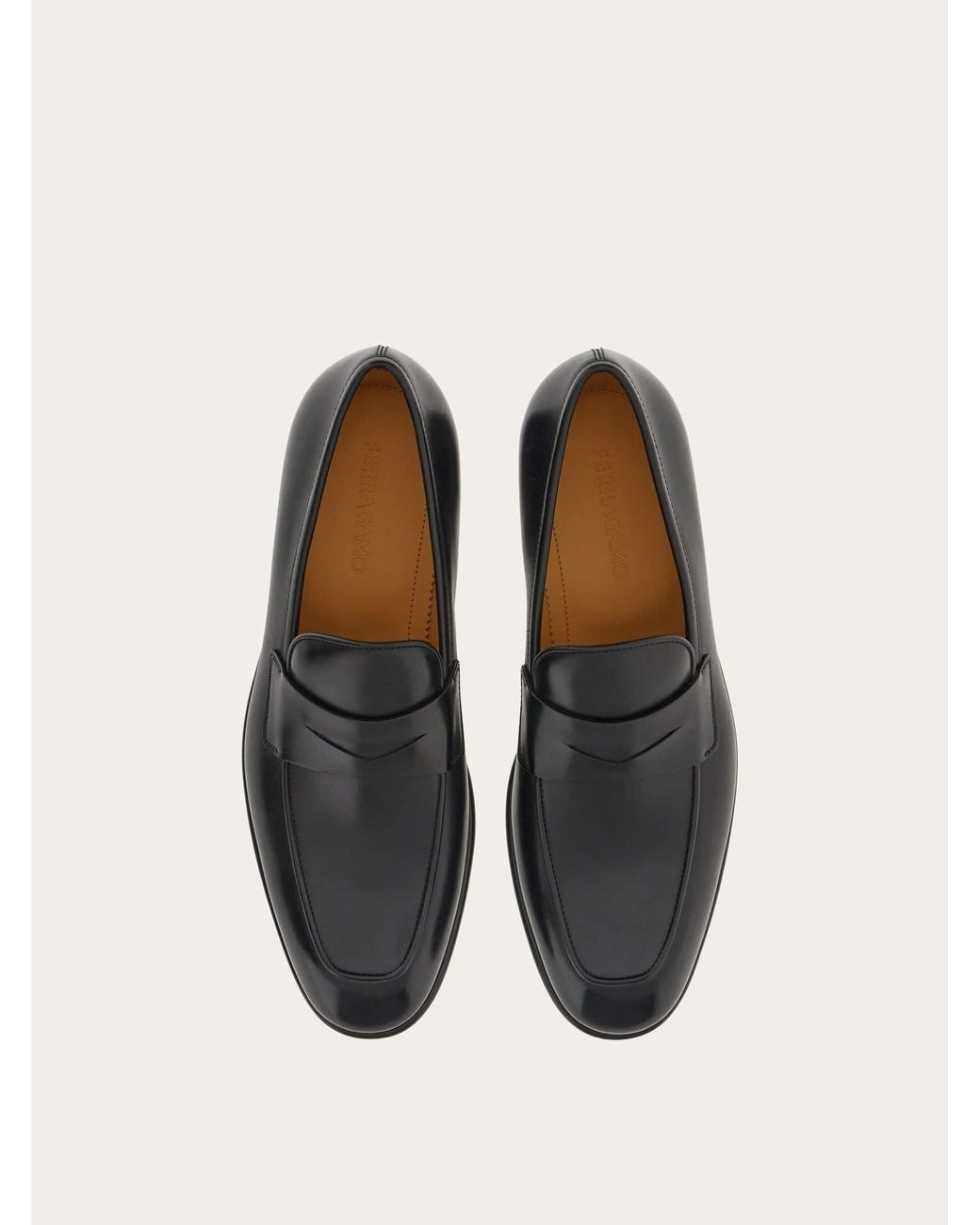 Ferragamo White Penny Loafer for men