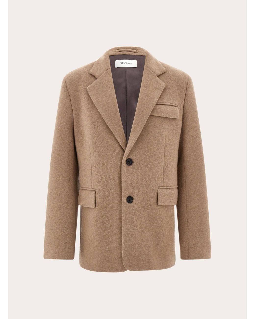 Ferragamo Natural Jersey Interlock Blazer for men