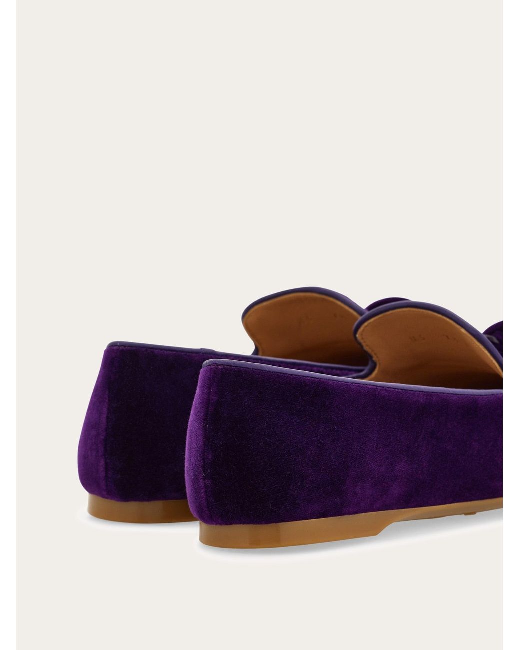Ferragamo Purple Vara Bow Loafer