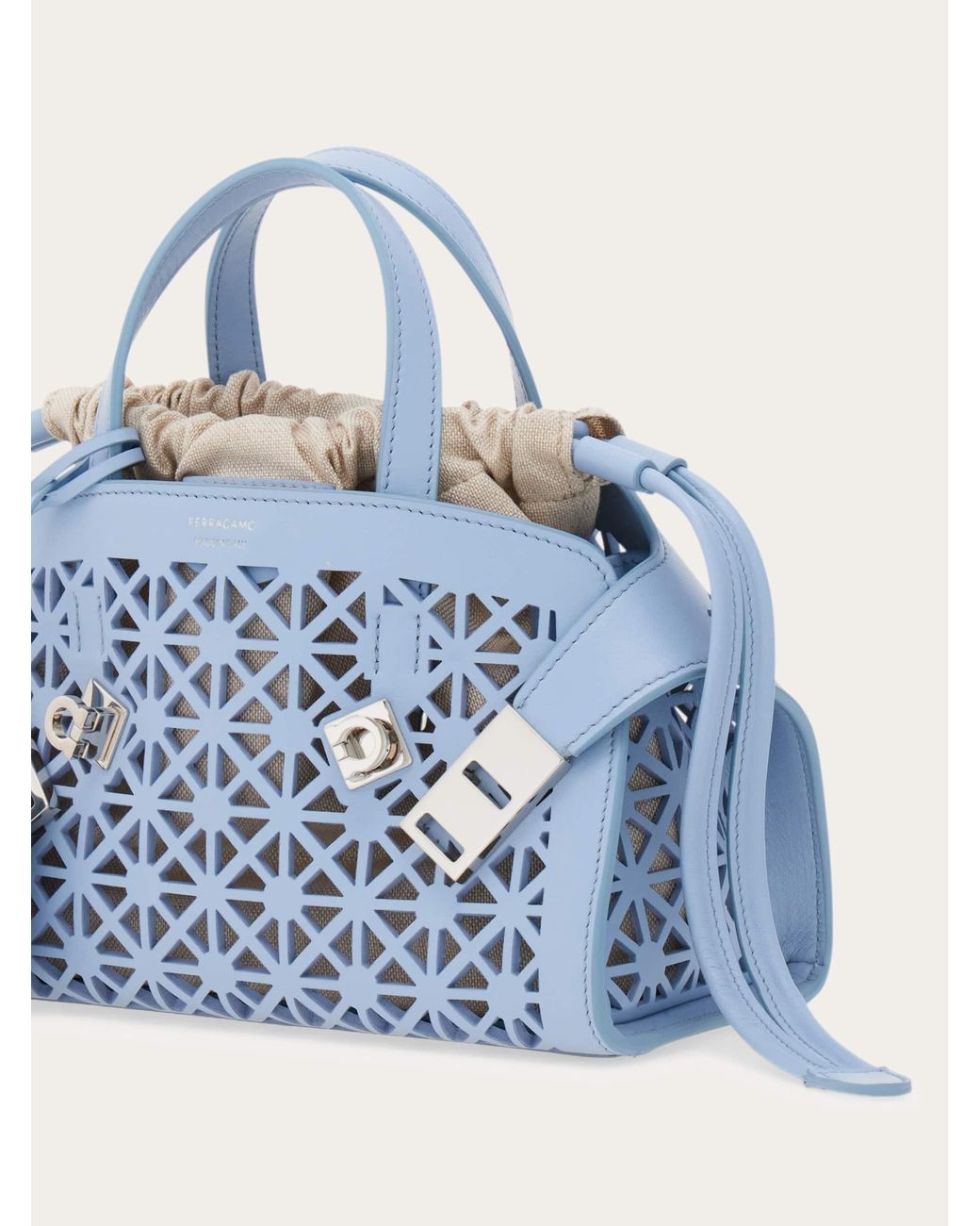 Ferragamo Blue Hug Handbag (Xs)