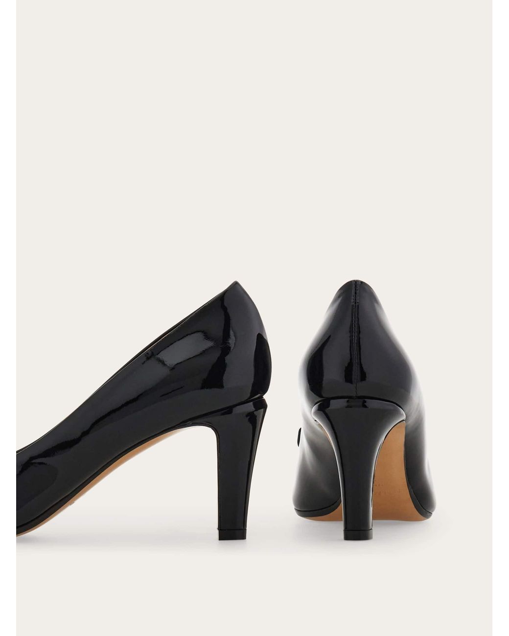 Ferragamo Black Vara Bow Pump