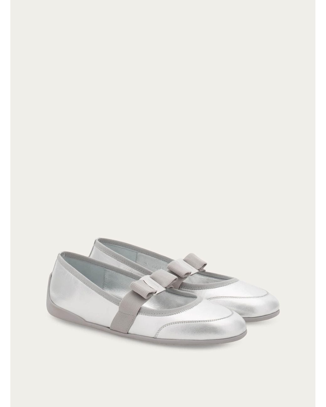 Ferragamo Natural Sporty Ballet Flat