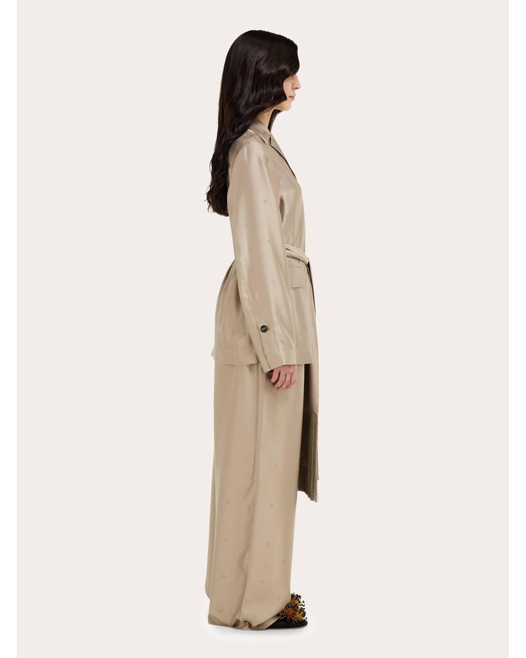 Ferragamo Natural Silk Over Shirt