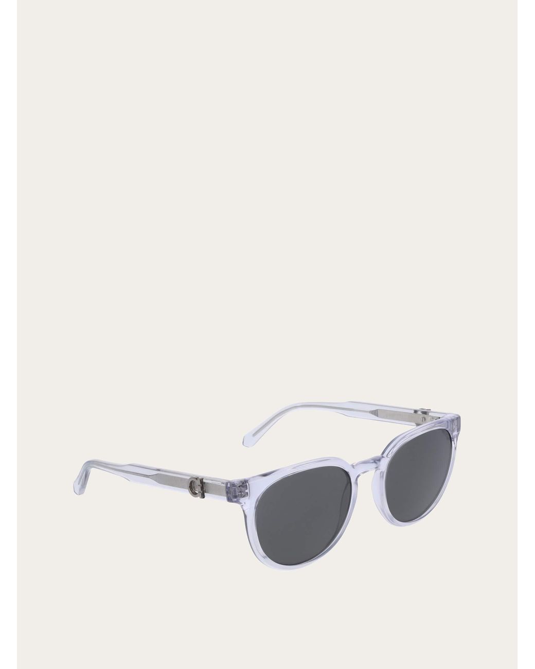 Ferragamo Blue Round Frame Sunglasses for men