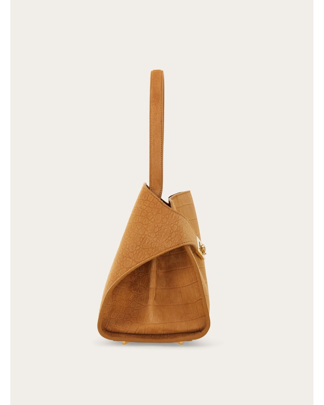 Ferragamo Natural Hug Soft Shoulder Bag (M)