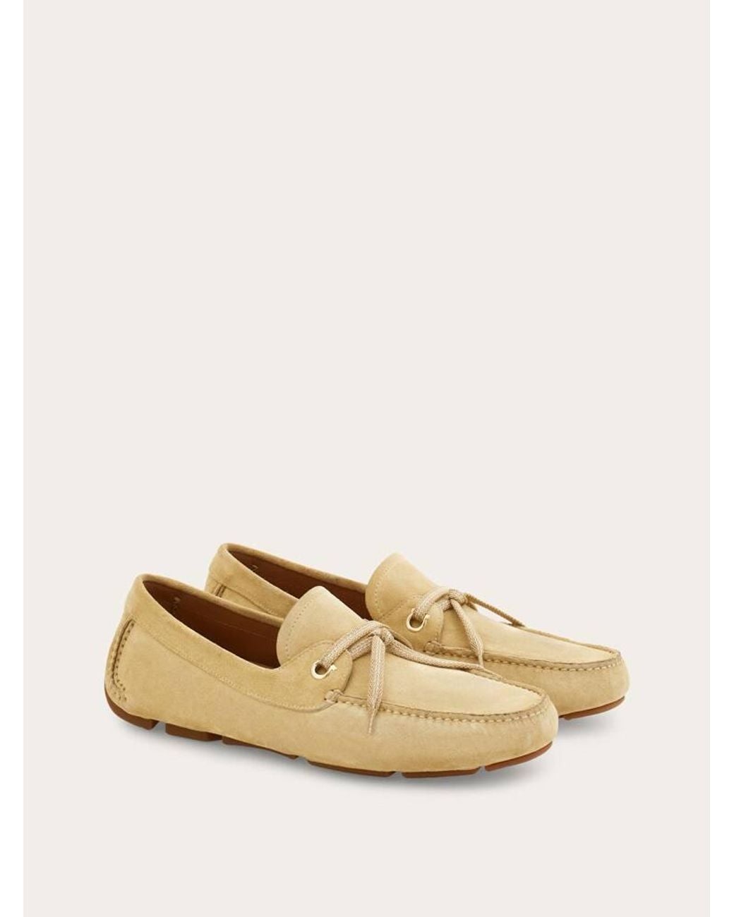 Ferragamo Natural Laced Driver for men