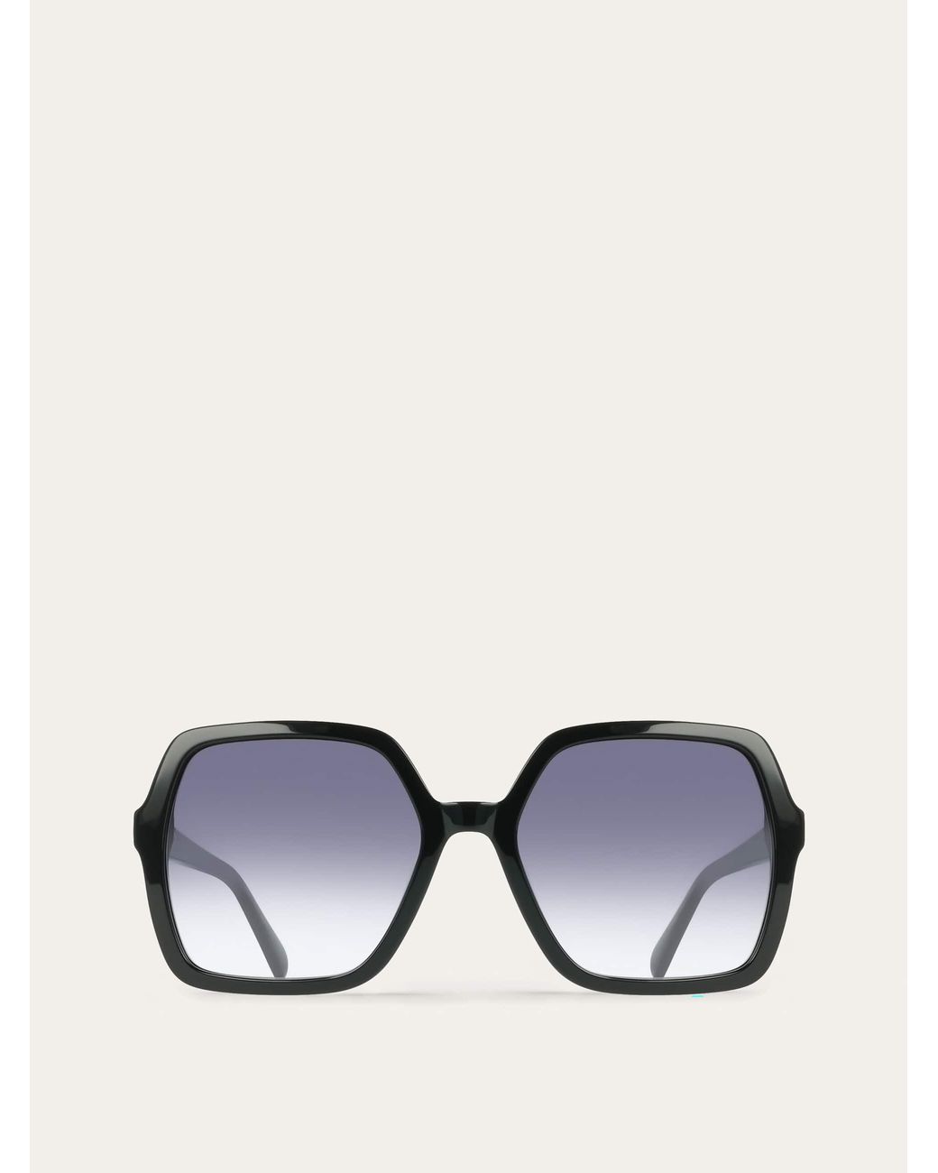 Ferragamo Black Square Frame Sunglasses