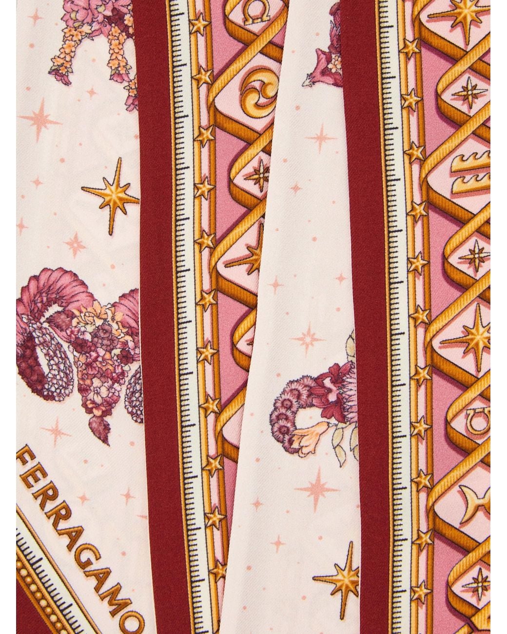 Ferragamo Pink Horoscope Print Mini Bandeau