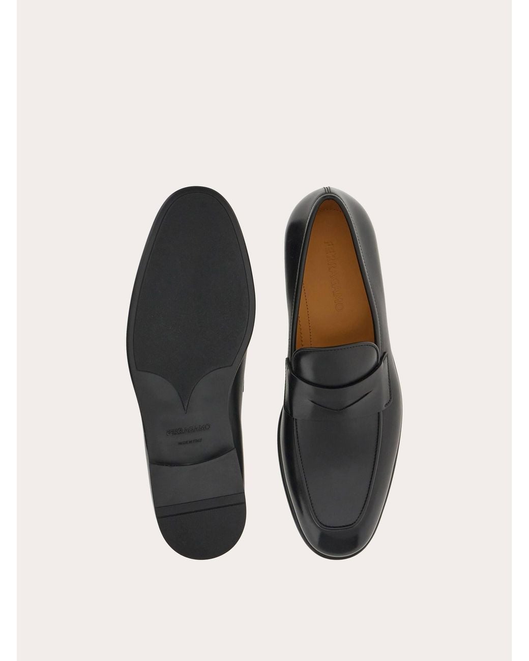 Ferragamo White Penny Loafer for men