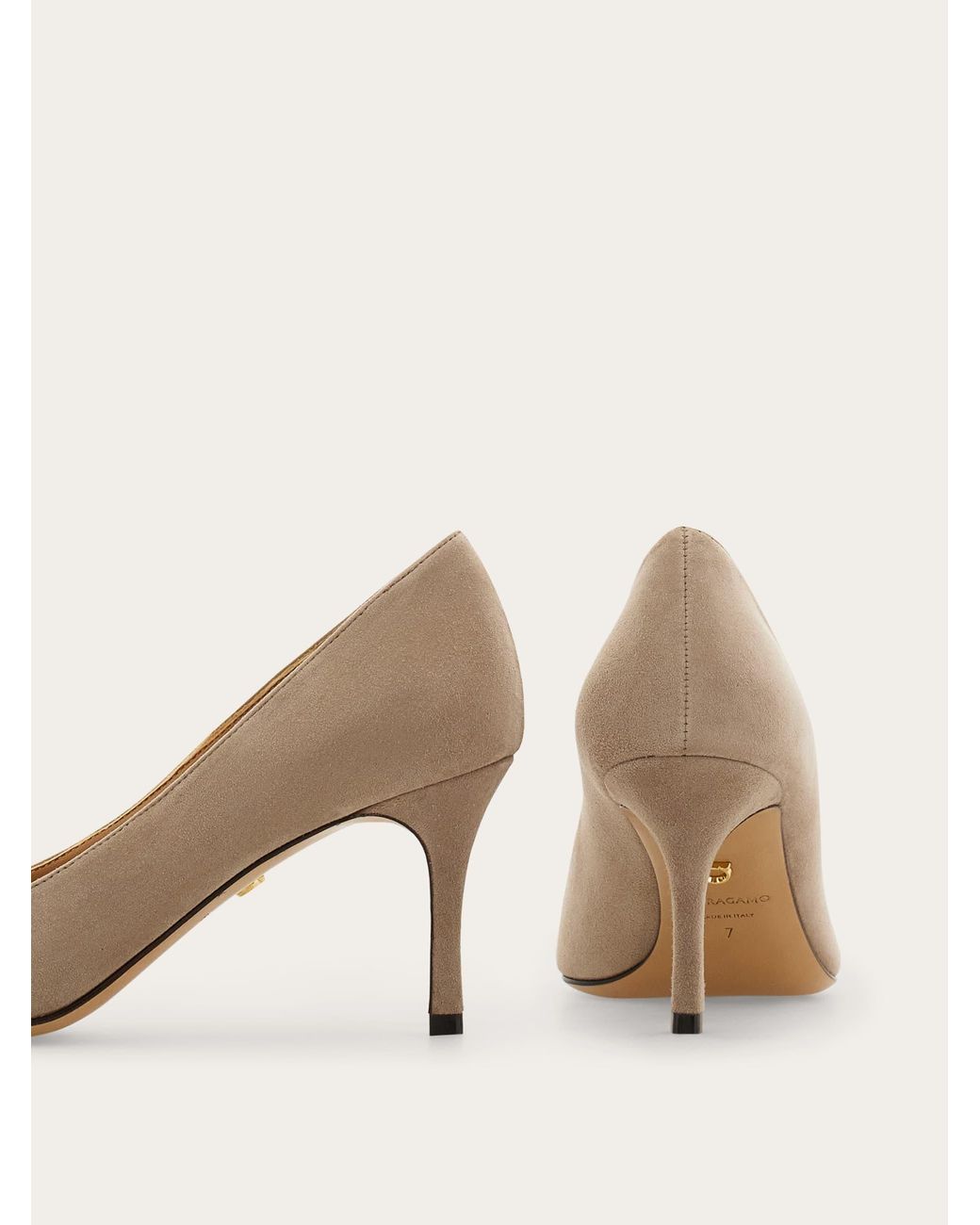 Ferragamo Natural Plain Pump