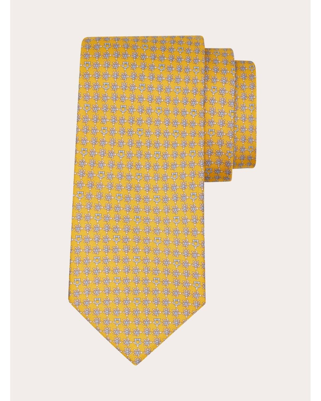 Uomo Cravatta di Ferragamo in Yellow da Uomo