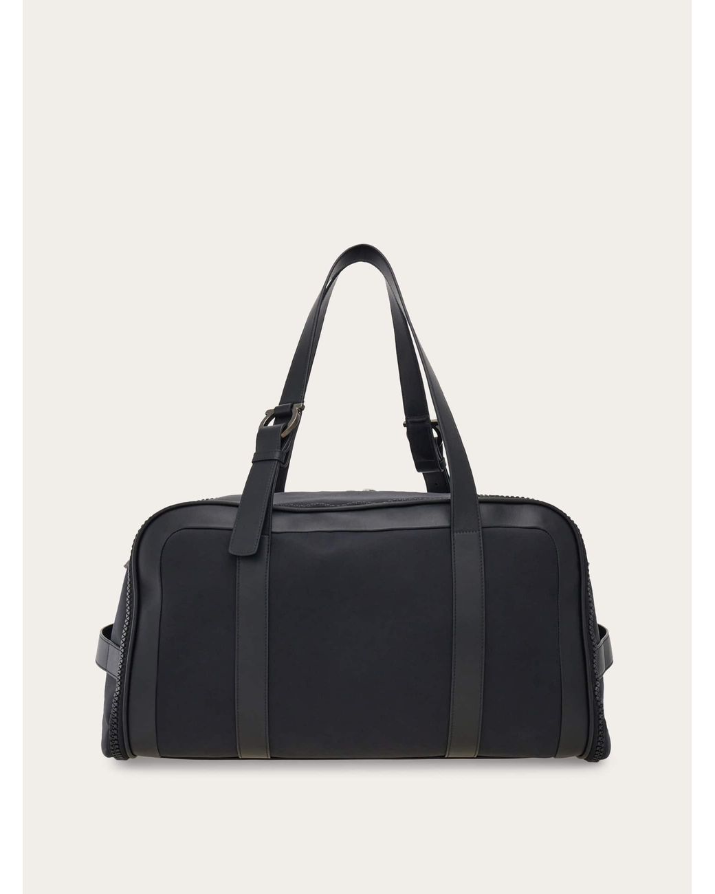 Ferragamo Black Foldable Weekend Bag for men