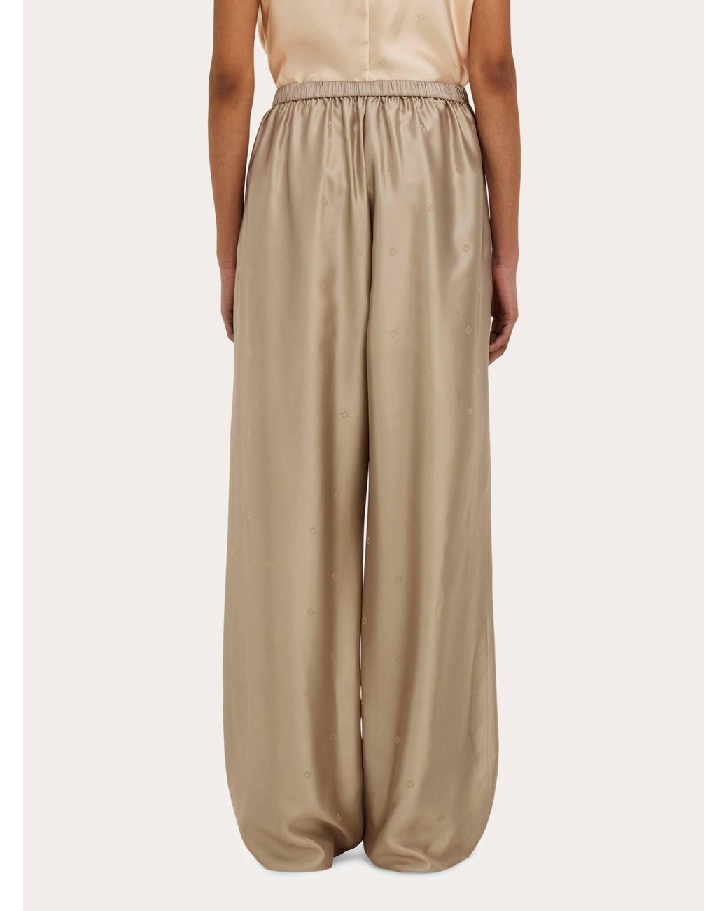 Ferragamo Natural Silk Trouser