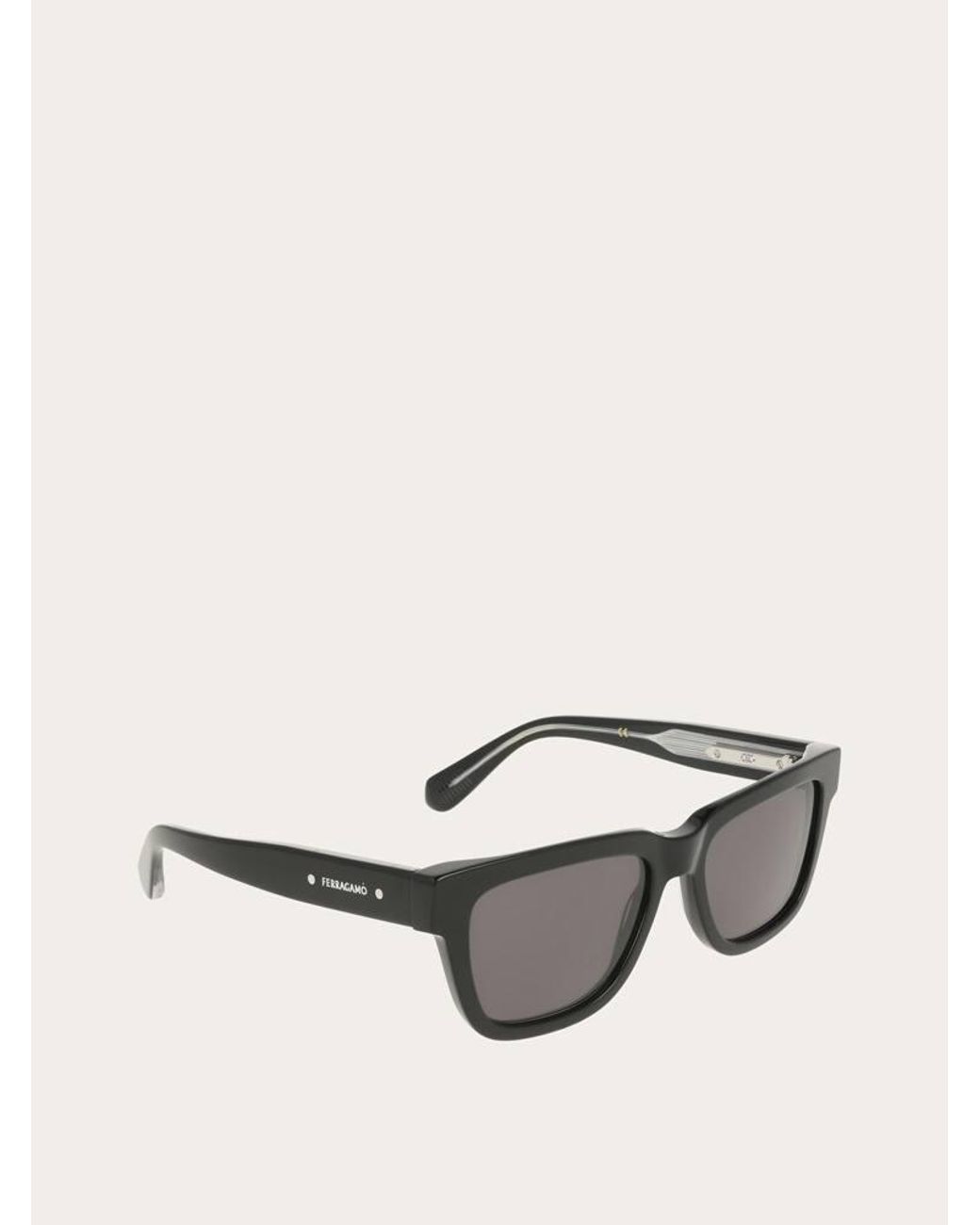 Ferragamo Gray Square Frame Sunglasses