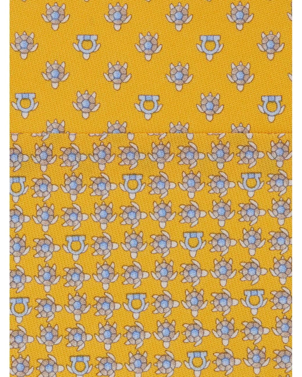 Uomo Cravatta di Ferragamo in Yellow da Uomo