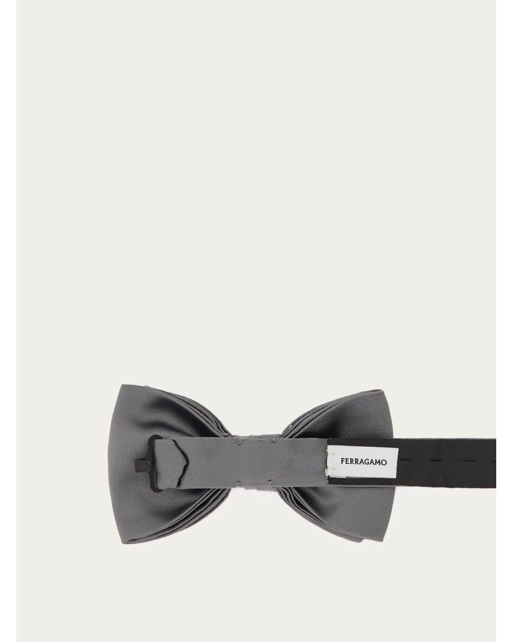 Ferragamo Gray Bow Tie for men