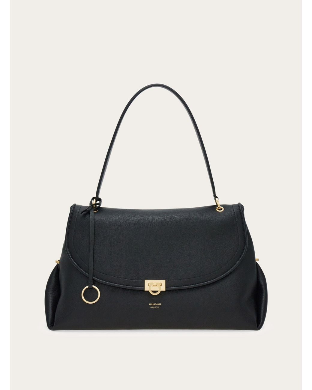 Ferragamo Black Sofia 2026 Shoulder Bag (L)