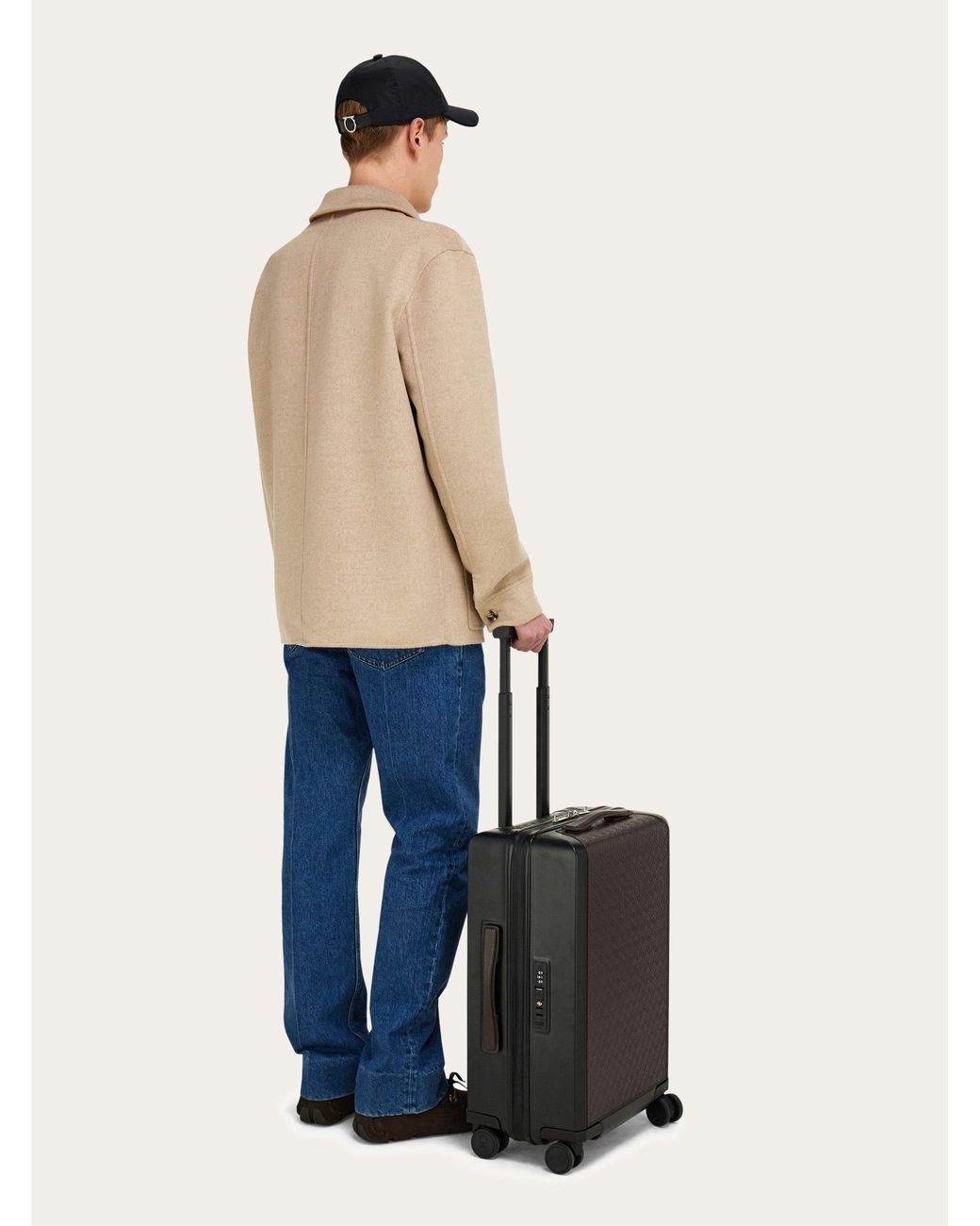 Uomo Trolley Monogram di Ferragamo in Black da Uomo