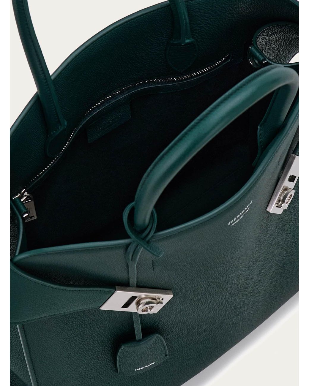 Ferragamo Green Hug Tote Bag for men
