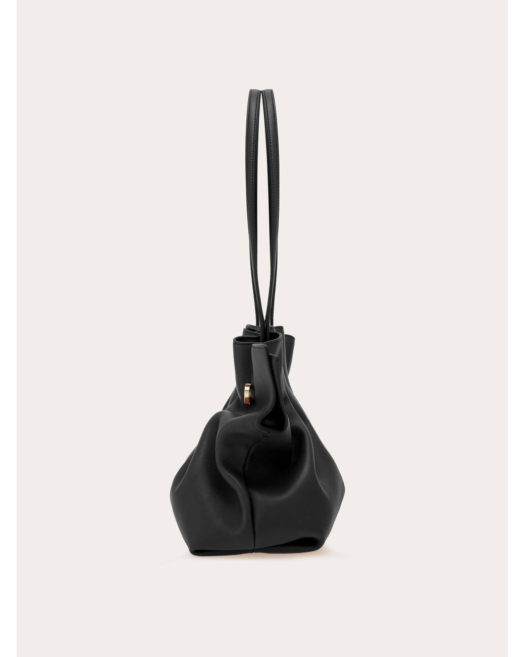 Ferragamo Black Soft-Bag (M)