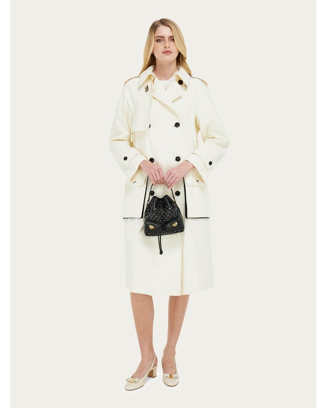 Ferragamo Black Multipocket Bucket Bag