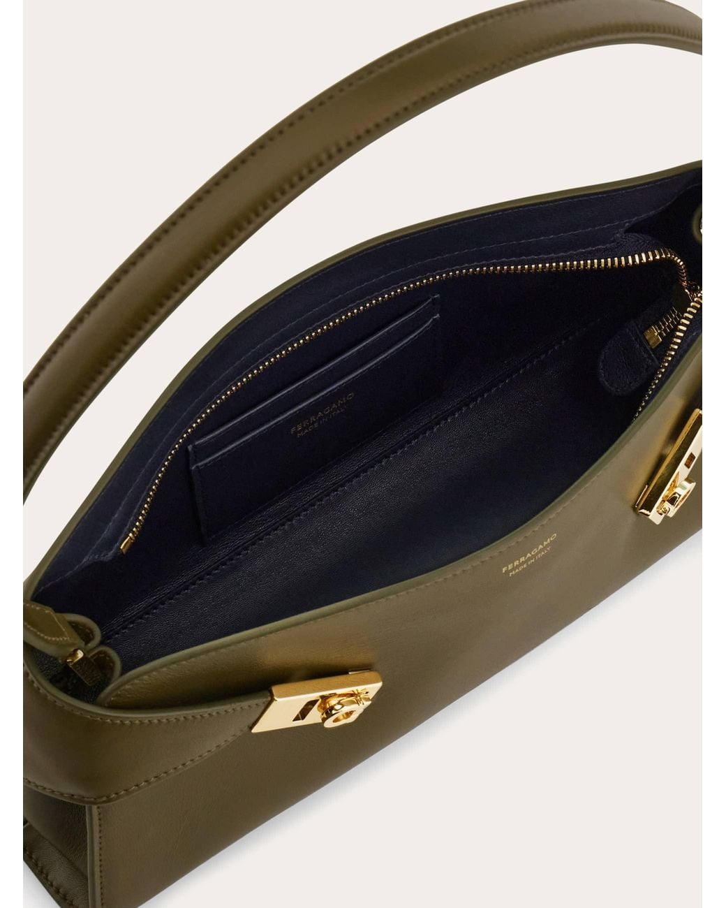 Ferragamo Green Hug East-West Shoulder Bag