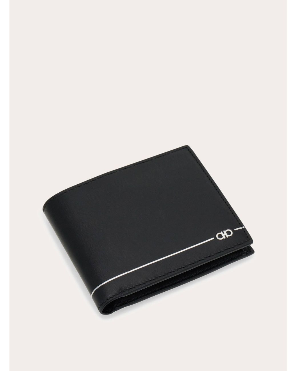 Ferragamo Black Gancini Wallet for men