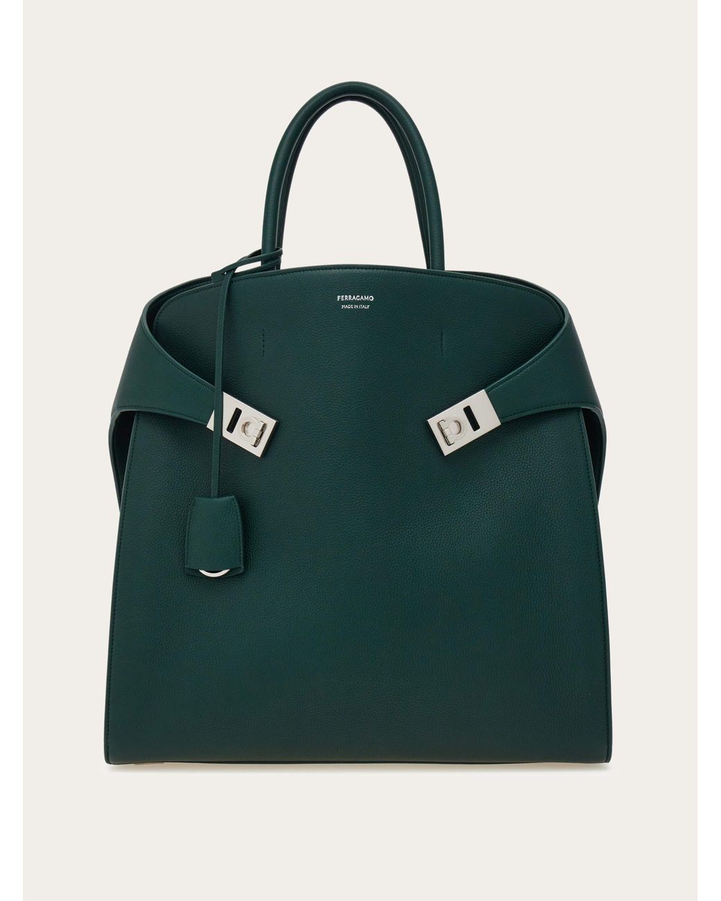 Ferragamo Green Hug Tote Bag for men