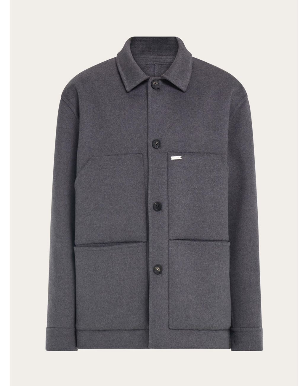 Ferragamo Gray Shirt Jacket for men