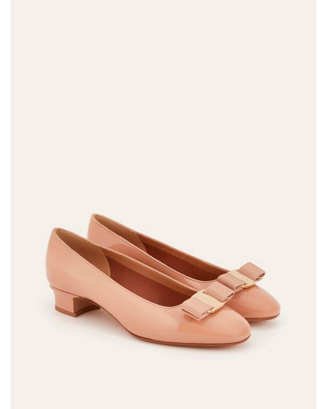 Ferragamo Pink Vara Pump .5