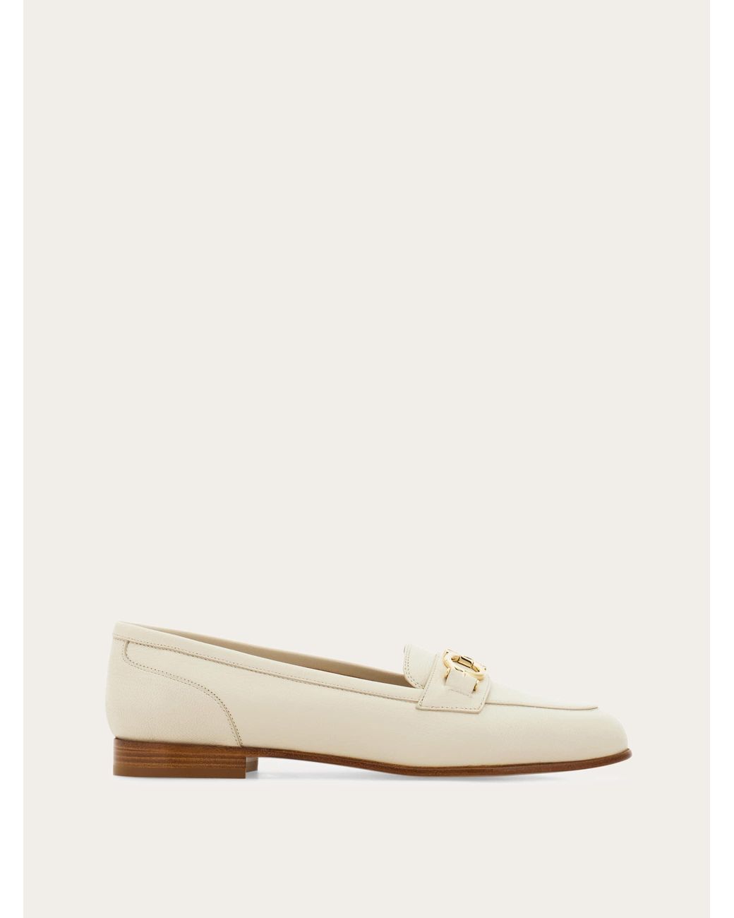 Ferragamo Natural Gancini Ornament Moccasin .5