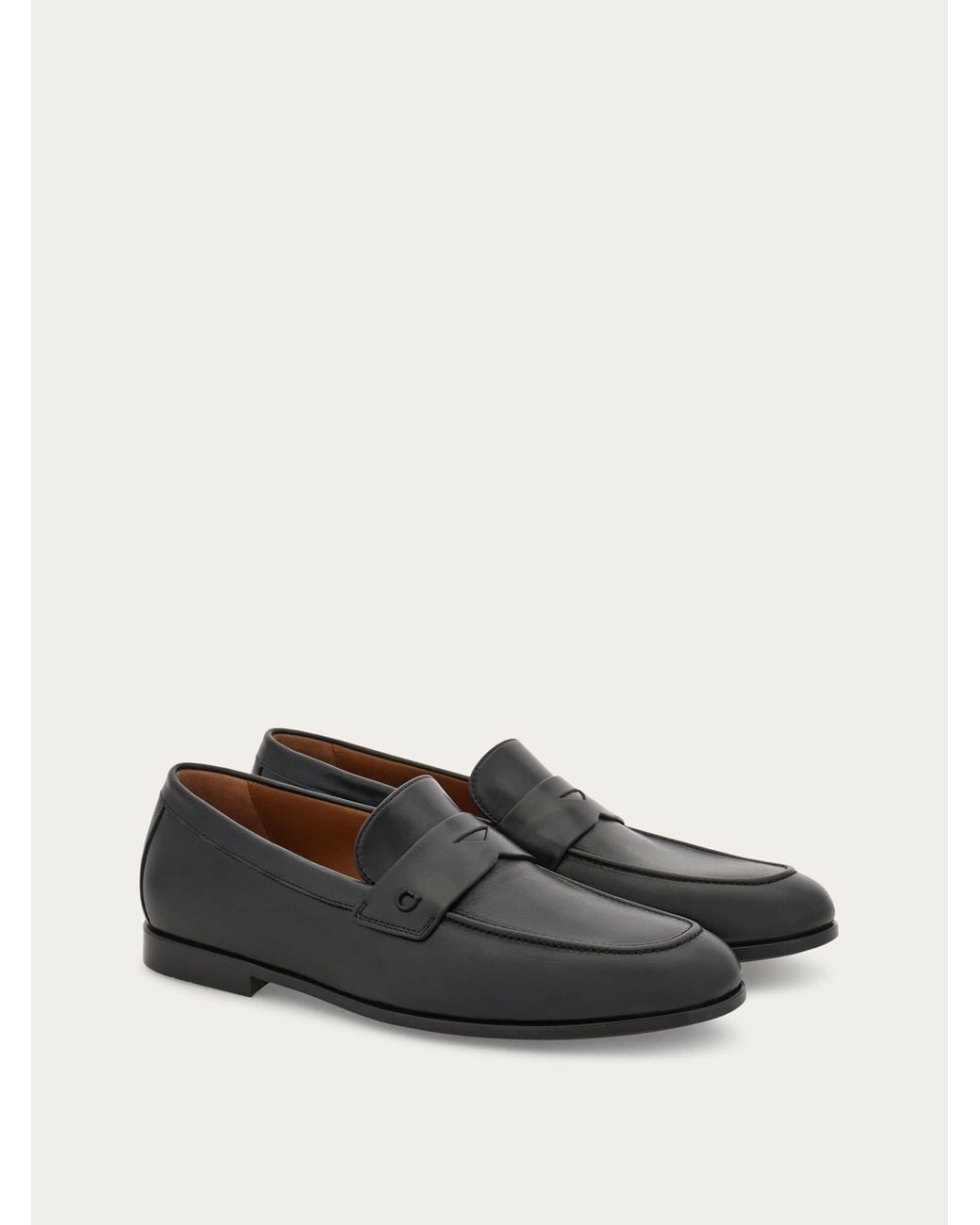 Ferragamo White Penny Loafer for men