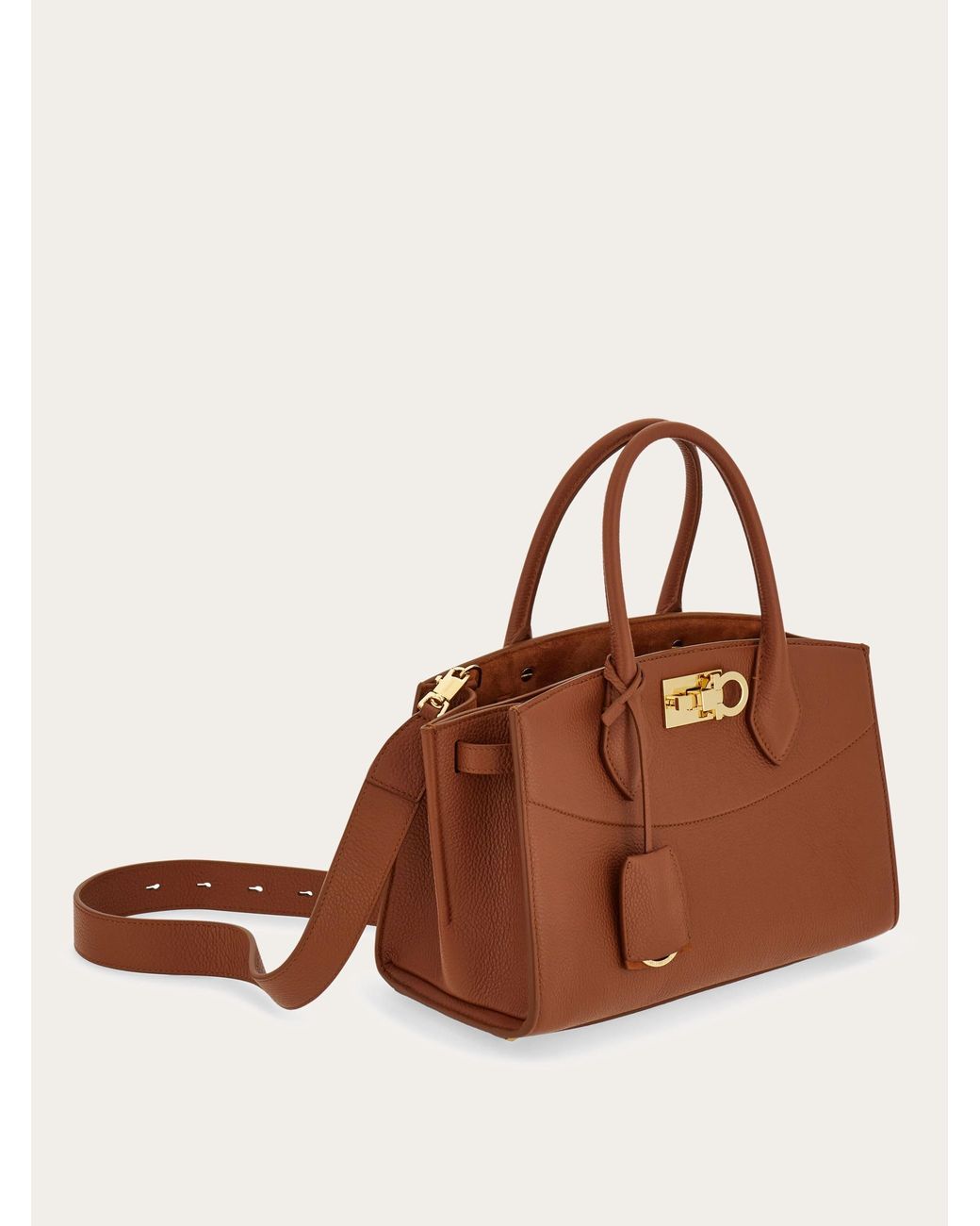 Ferragamo Brown New Studio Soft Bag (M)