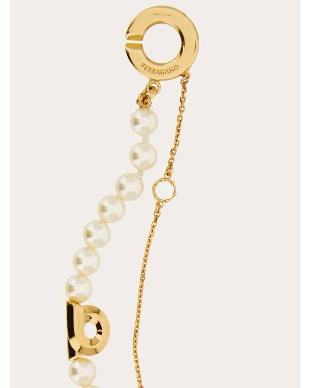 Ferragamo Metallic Double Strand Bracelet