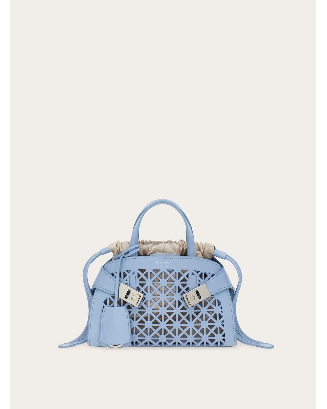 Ferragamo Blue Hug Handbag (Xs)