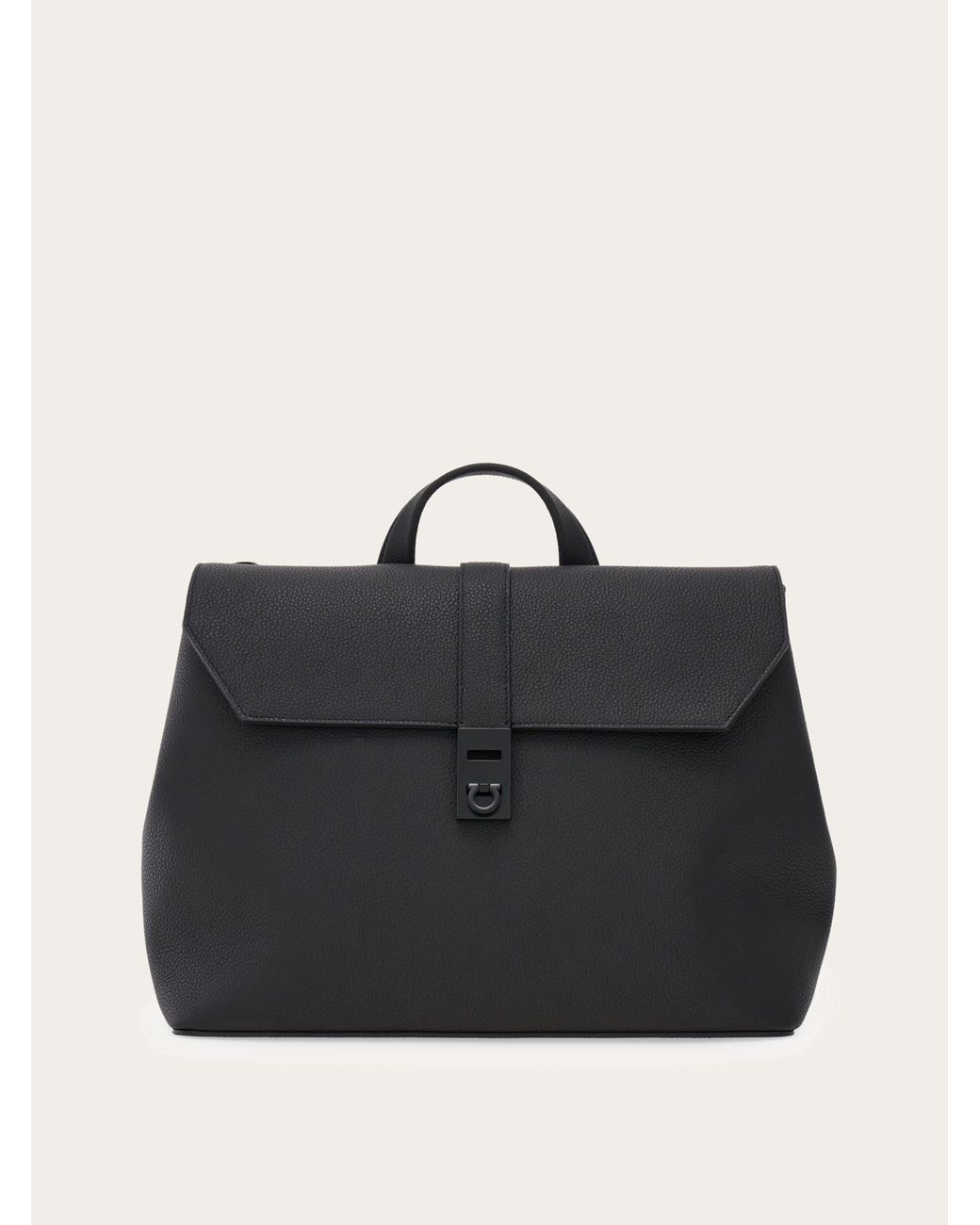 Ferragamo Black Hug Buckle 3-In-1 Bag for men