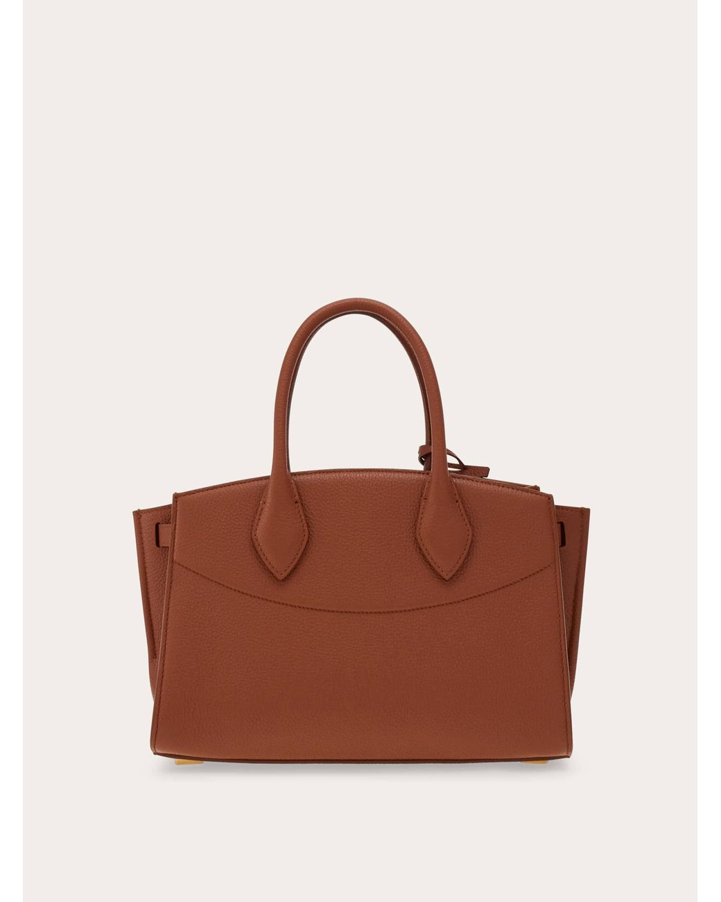 Ferragamo Brown New Studio Soft Bag (M)