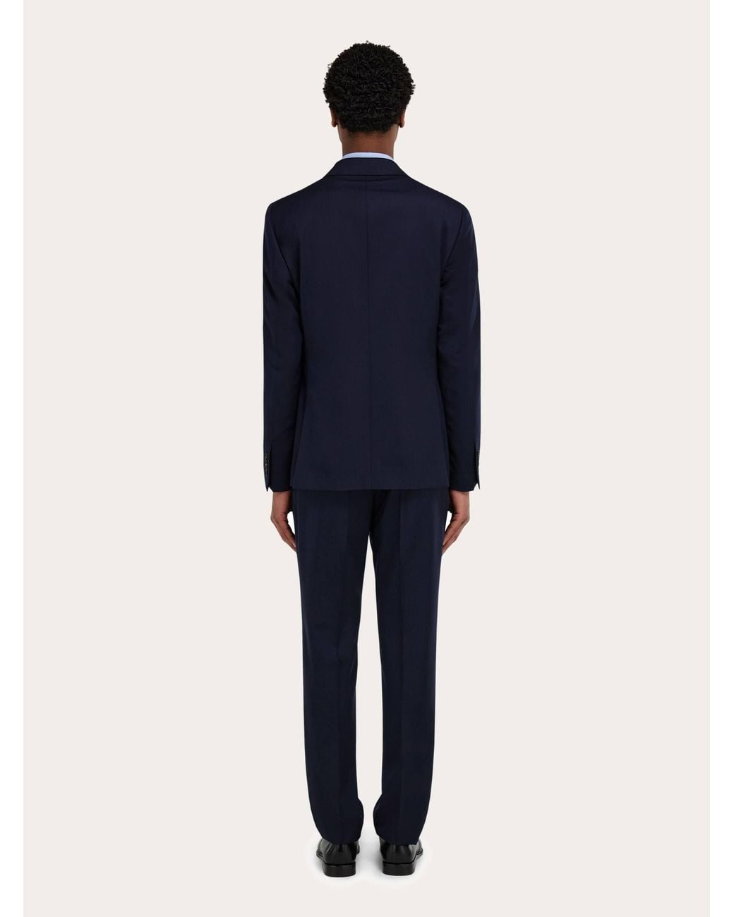 Ferragamo Blue Wool And Cashmere Faille Suit for men
