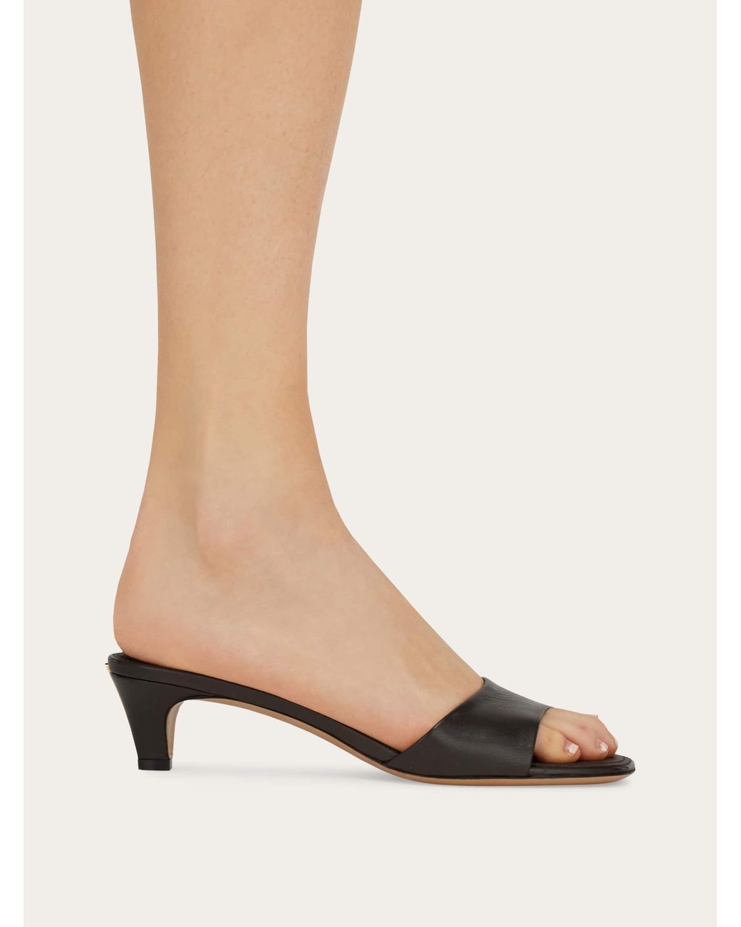 Ferragamo Natural Low Heeled Slide