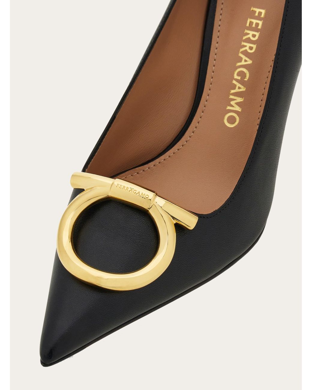 Ferragamo Multicolor Maxi Gancini Pump .5