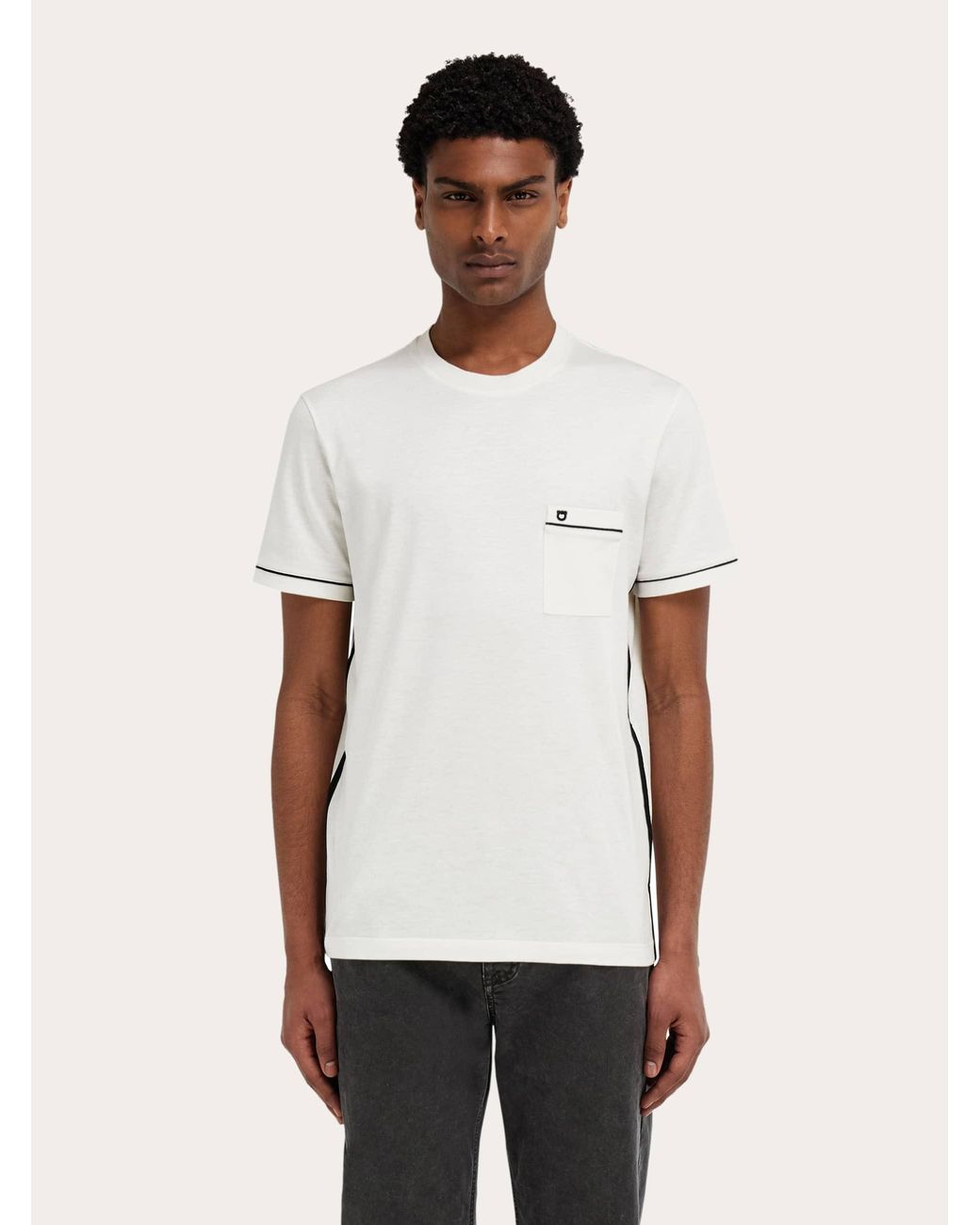 Ferragamo Natural Gancini T-Shirt for men