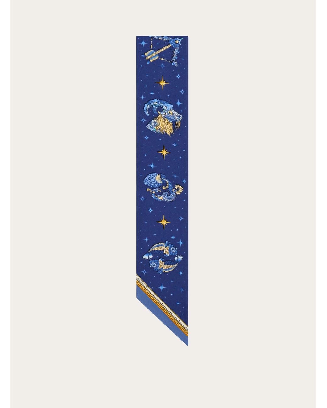 Ferragamo Blue Horoscope Print Mini Bandeau