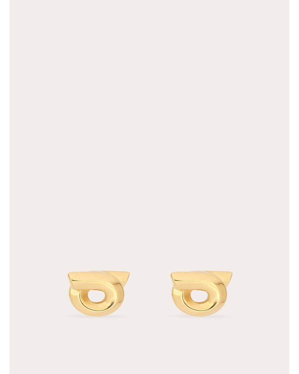 Ferragamo Natural Gancini Earrings (S)