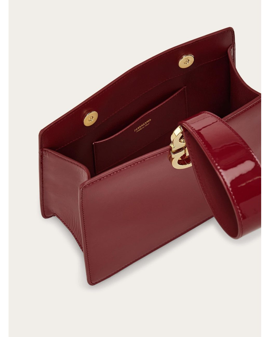 Ferragamo Red Mini Clutch