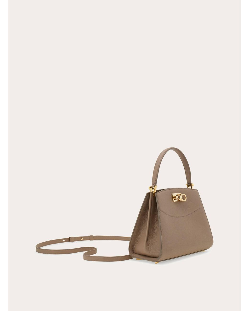 Ferragamo Natural New Studio Box Bag (Xs)