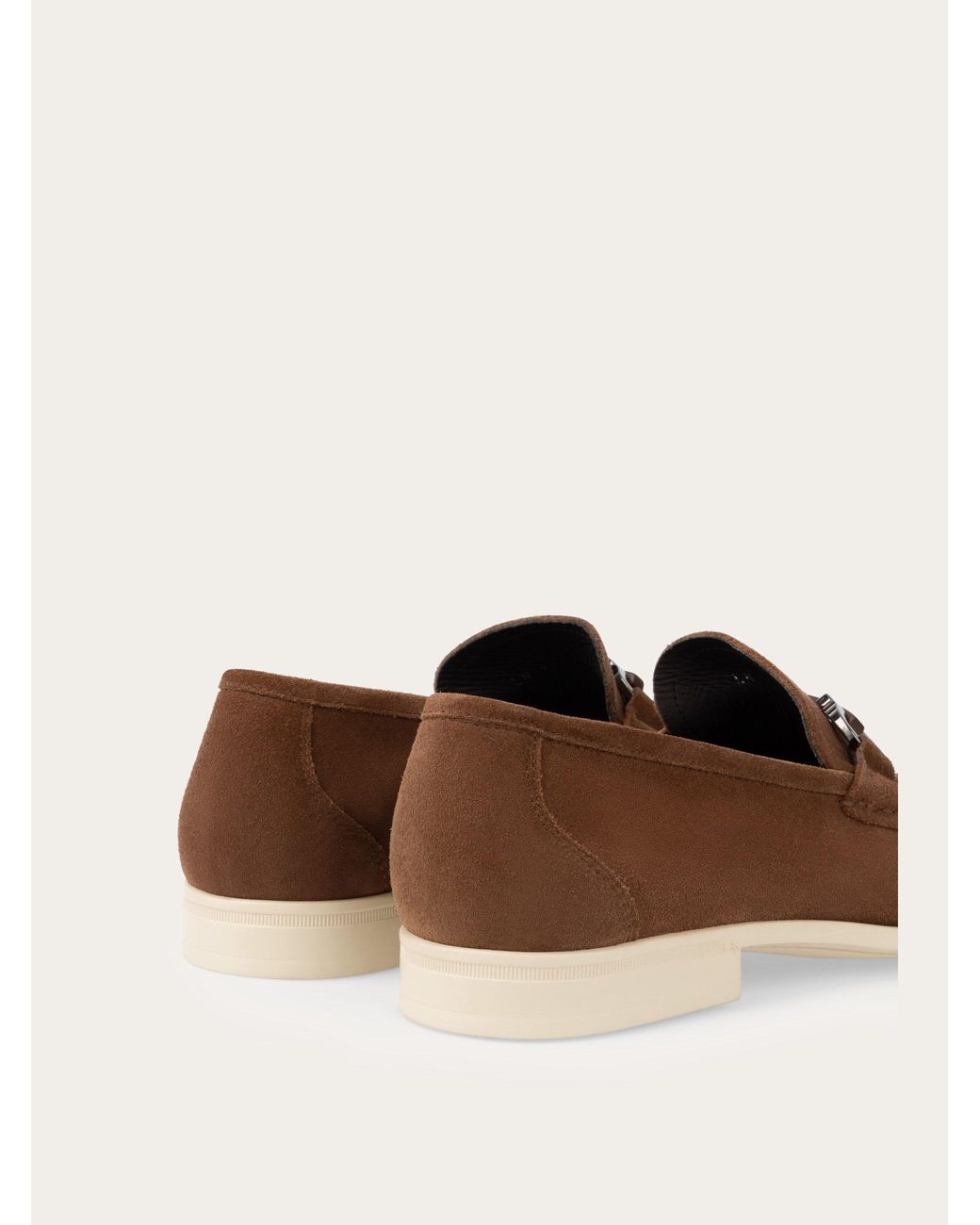 Ferragamo Brown Gancini Ornament Loafer for men
