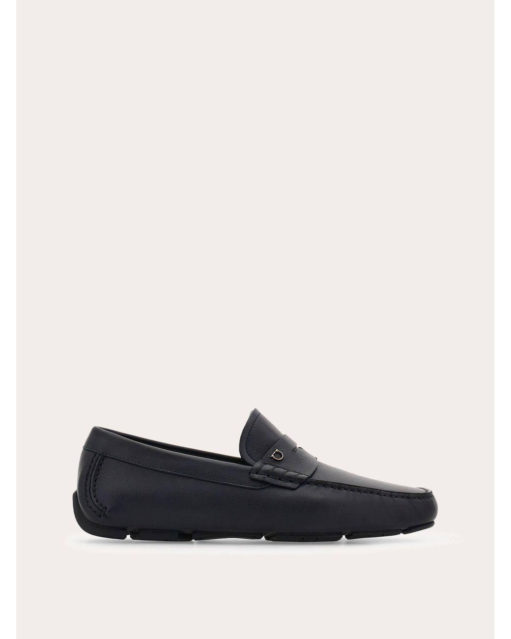 Ferragamo White Penny Driver for men