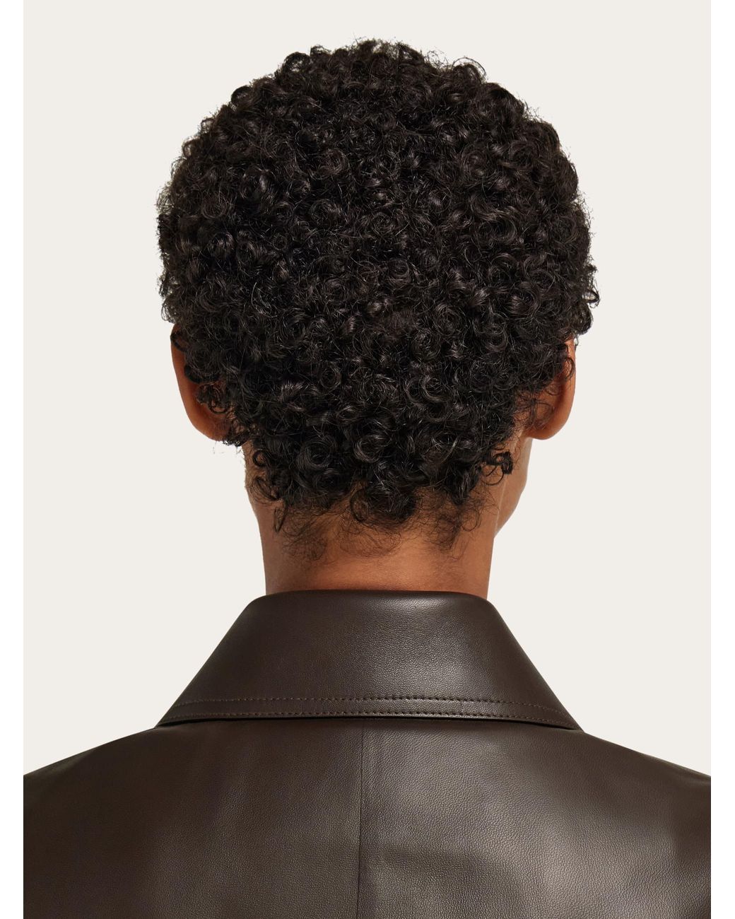 Ferragamo Black Boxy Nubuck Jacket