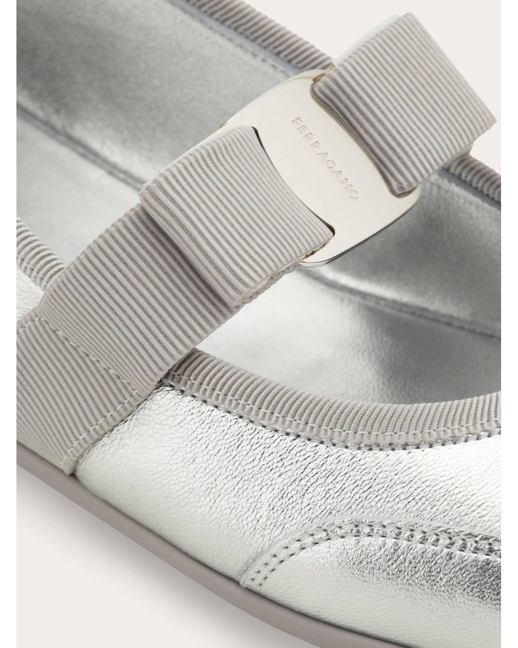 Ferragamo Natural Sporty Ballet Flat